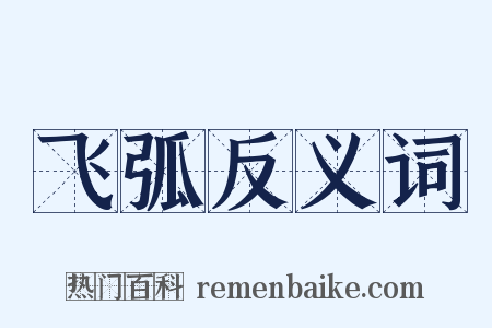 飞弧反义词是什么意思的图片